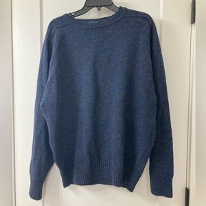 4/$30 Vintage Blue 100% Virgin Wool Sweater Sz L